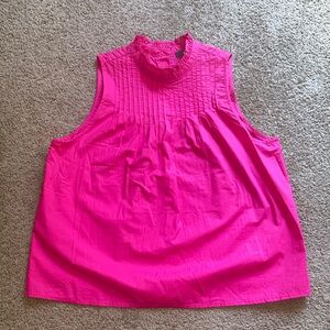 J. Crew Bright Pink Sleeveless Top
